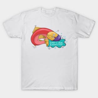 Salmon Wearing a Mask T-Shirt